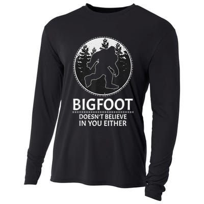 Bigfoot Doesn't Believe In You Either Sasquatch Cooling Performance Long Sleeve Crew