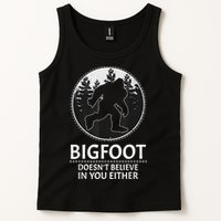 Bigfoot Doesn't Believe In You Either Sasquatch Tank Top