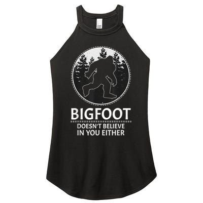 Bigfoot Doesn't Believe In You Either Sasquatch Women's Perfect Tri Rocker Tank