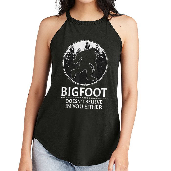 Bigfoot Doesn't Believe In You Either Sasquatch Women's Perfect Tri Rocker Tank