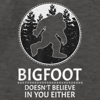 Bigfoot Doesn't Believe In You Either Sasquatch Vector Backpack