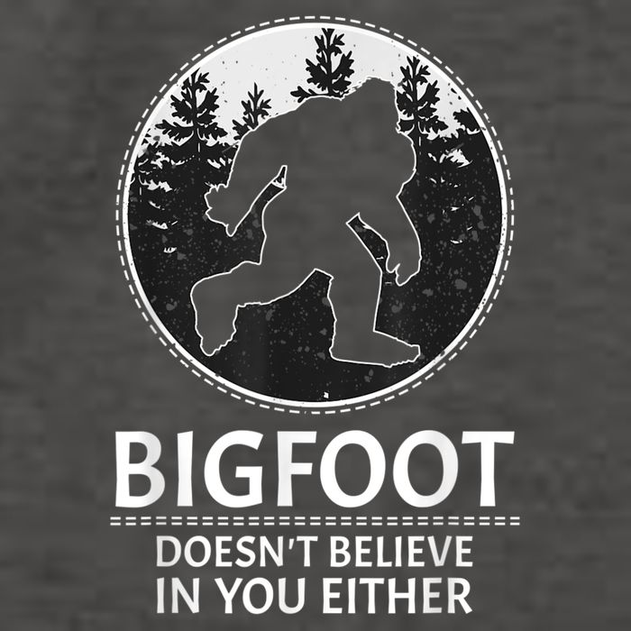Bigfoot Doesn't Believe In You Either Sasquatch Vector Backpack