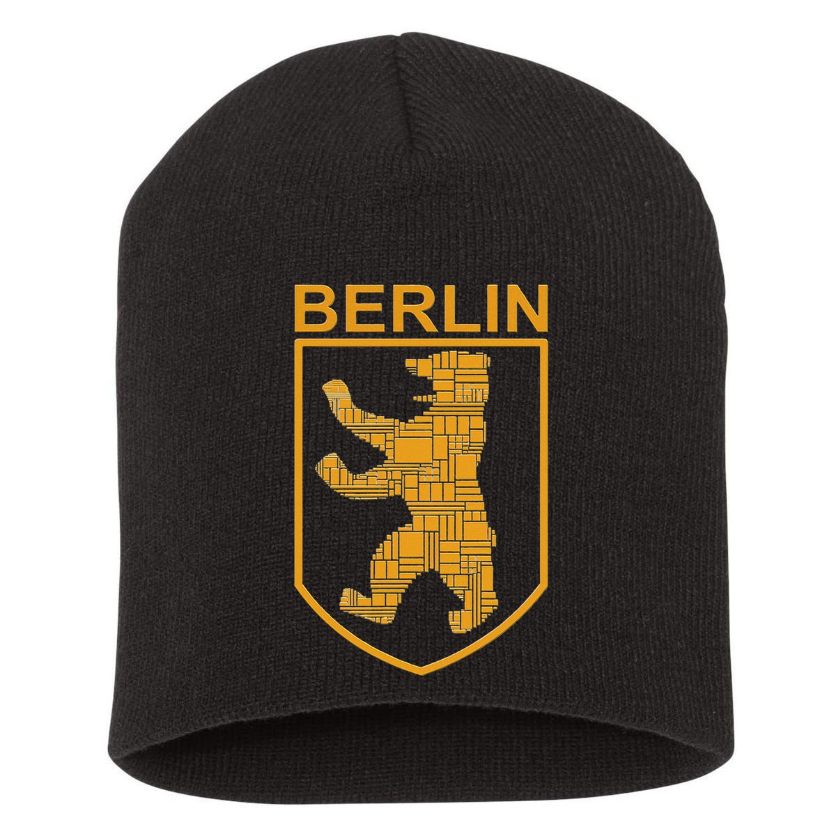 Berlin Design Berlin Bear I Love Berlin Short Acrylic Beanie