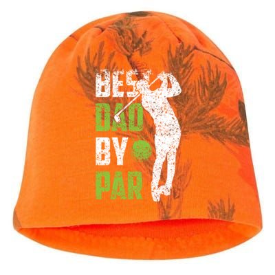 Best Dad By Par Golfing FatherS Day Father Daddy Meaningful Gift Kati - Camo Knit Beanie