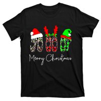 Ballet Dancer Ballerina Merry Christmas Xmas Pointe Shoe T-Shirt