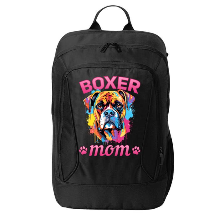 Boxer Dog Breed Pet Boxer Mom City Backpack