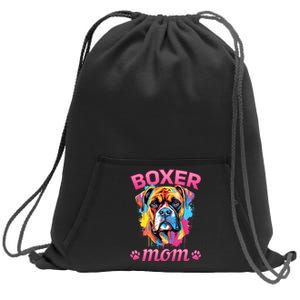 Boxer Dog Breed Pet Boxer Mom Sweatshirt Cinch Pack Bag