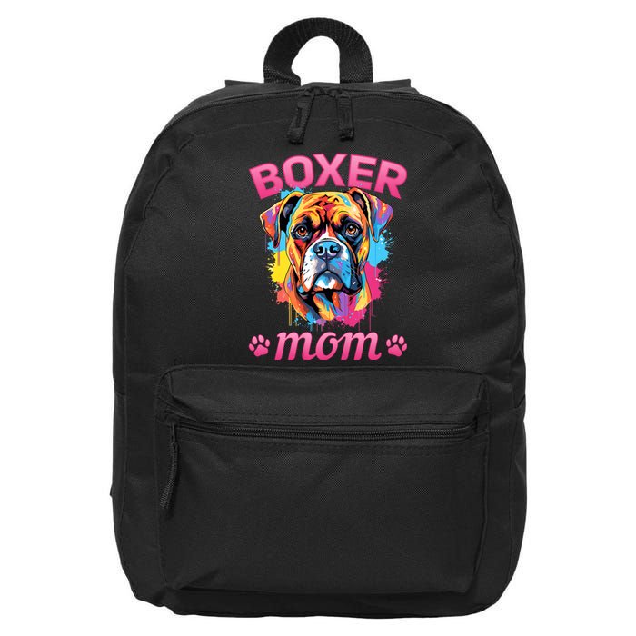 Boxer Dog Breed Pet Boxer Mom 16 in Basic Backpack