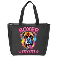 Boxer Dog Breed Pet Boxer Mom Zip Tote Bag