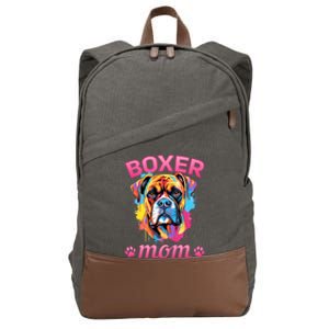 Boxer Dog Breed Pet Boxer Mom Cotton Canvas Backpack