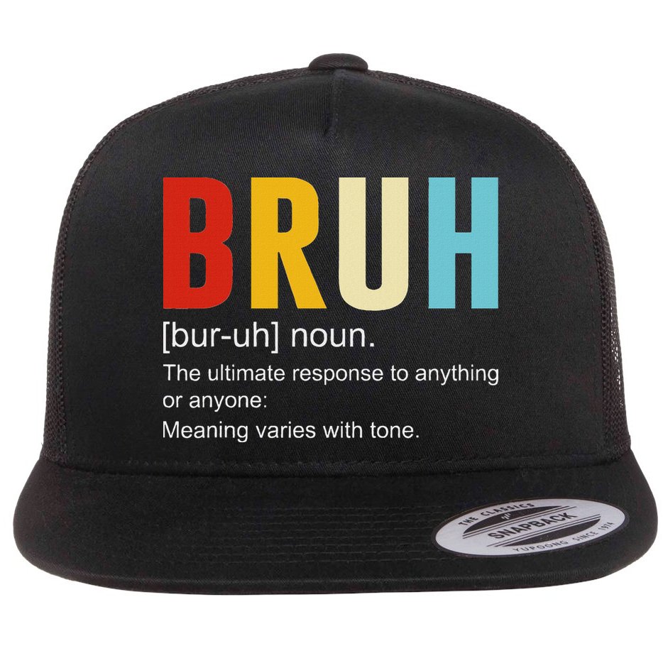 Bruh Definition Bruh Noun Flat Bill Trucker Hat