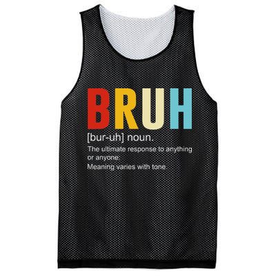 Bruh Definition Bruh Noun Mesh Reversible Basketball Jersey Tank