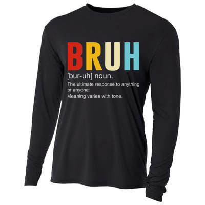 Bruh Definition Bruh Noun Cooling Performance Long Sleeve Crew