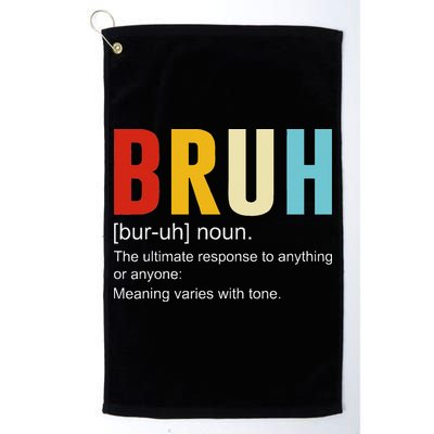 Bruh Definition Bruh Noun Golf Towel