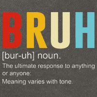 Bruh Definition Bruh Noun Cotton Canvas Backpack
