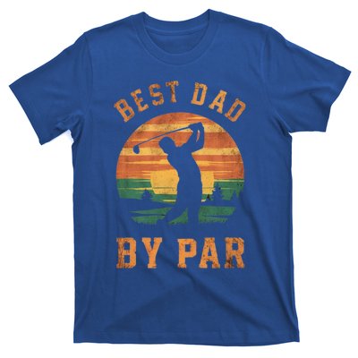 Best Dad By Par Golfing Funny Grandpa Golf Golfer Gift T-Shirt