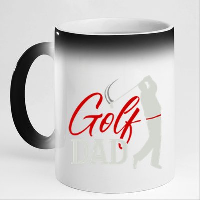 Best Dad By Par Golf Dad Gift For Dad Father's Day 11oz Black Color Changing Mug