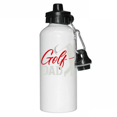 Best Dad By Par Golf Dad Gift For Dad Father's Day Aluminum Water Bottle