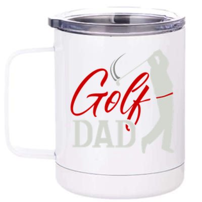 Best Dad By Par Golf Dad Gift For Dad Father's Day 12 oz Stainless Steel Tumbler Cup