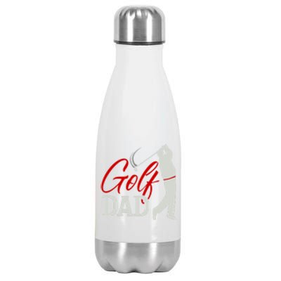 Best Dad By Par Golf Dad Gift For Dad Father's Day Stainless Steel Insulated Water Bottle