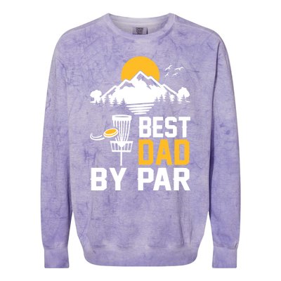 Best Dad By Par Gift Colorblast Crewneck Sweatshirt