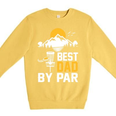 Best Dad By Par Gift Premium Crewneck Sweatshirt