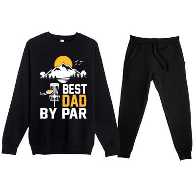 Best Dad By Par Gift Premium Crewneck Sweatsuit Set