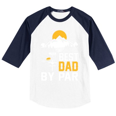 Best Dad By Par Gift Baseball Sleeve Shirt