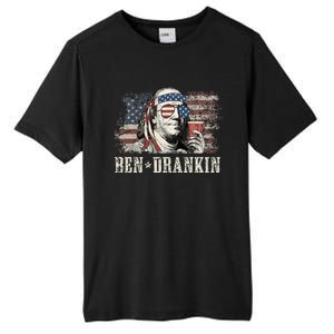 Ben Drankin Beer 4th Of July Tall Fusion ChromaSoft Performance T-Shirt