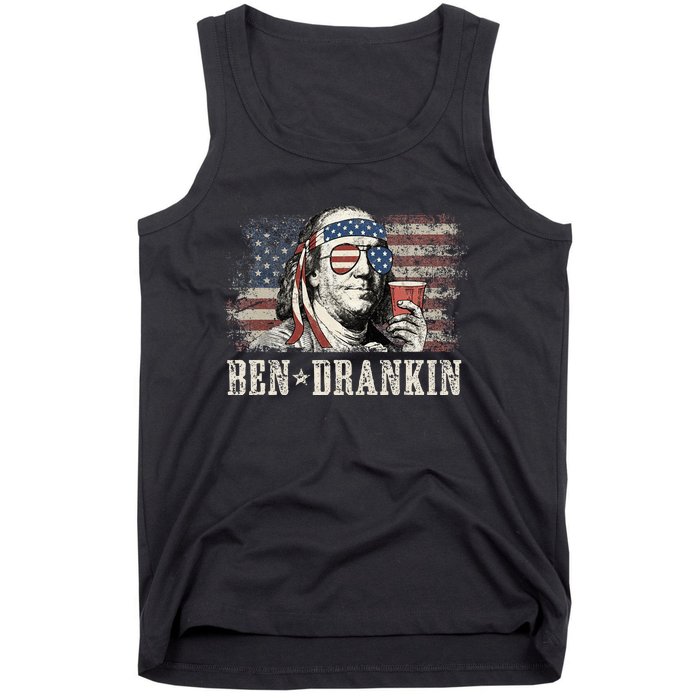 Ben Drankin Beer 4th Of July Tank Top