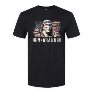 Ben Drankin Beer 4th Of July Softstyle CVC T-Shirt