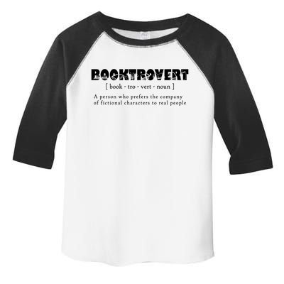 Booktrovert Definition Booknerd Book Lovers Gift Toddler Fine Jersey T-Shirt