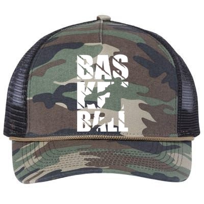 Basketball Design Retro Rope Trucker Hat Cap