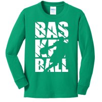 Basketball Design Kids Long Sleeve Shirt