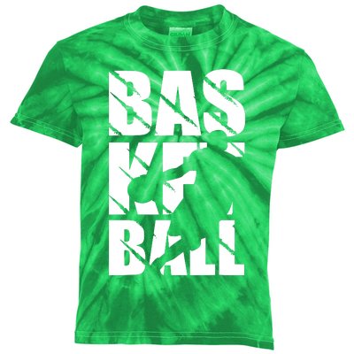 Basketball Design Kids Tie-Dye T-Shirt