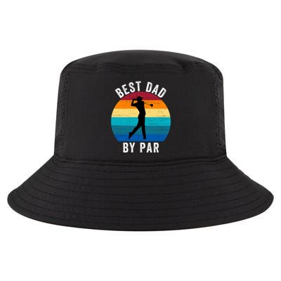 Best Dad By Par For Golf Dad Funny Father’S Day Dad Jokes Golfer Dad Funny Dad Cool Comfort Performance Bucket Hat