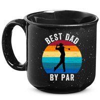 Best Dad By Par For Golf Dad Funny Father’S Day Dad Jokes Golfer Dad Funny Dad 15oz Campfire Ceramic Mug