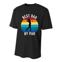 Best Dad By Par For Golf Dad Funny Father’S Day Dad Jokes Golfer Dad Funny Dad Youth Performance Sprint T-Shirt