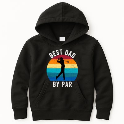 Best Dad By Par For Golf Dad Funny Father’S Day Dad Jokes Golfer Dad Funny Dad Kids Hoodie