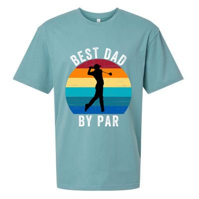 Best Dad By Par For Golf Dad Funny Father’S Day Dad Jokes Golfer Dad Funny Dad Sueded Cloud Jersey T-Shirt