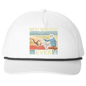 Budgie Dad Bird Lover Father Animal Enthusiast Bird Guy Snapback Five-Panel Rope Hat