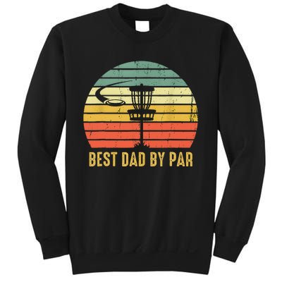 Best Dad By Par Funny Disc Golf Gifts Vintage Fathers Day Sweatshirt