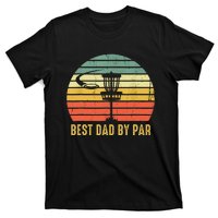 Best Dad By Par Funny Disc Golf Gifts Vintage Fathers Day T-Shirt