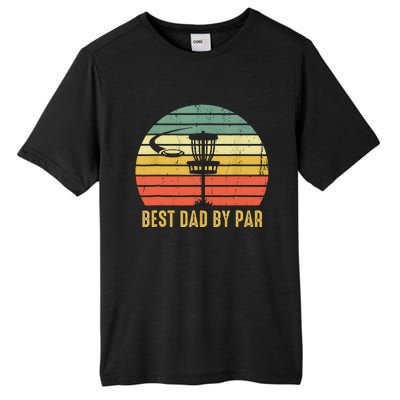 Best Dad By Par Funny Disc Golf Gifts Vintage Fathers Day Tall Fusion ChromaSoft Performance T-Shirt