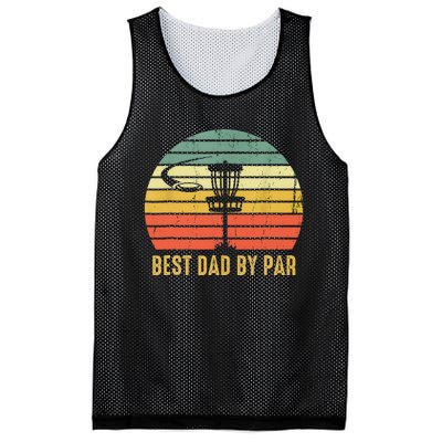 Best Dad By Par Funny Disc Golf Gifts Vintage Fathers Day Mesh Reversible Basketball Jersey Tank