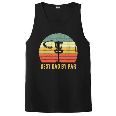 Best Dad By Par Funny Disc Golf Gifts Vintage Fathers Day PosiCharge Competitor Tank