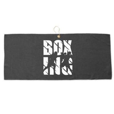 Boxing Design Boxing Lovers And Boxing Large Microfiber Waffle Golf Towel