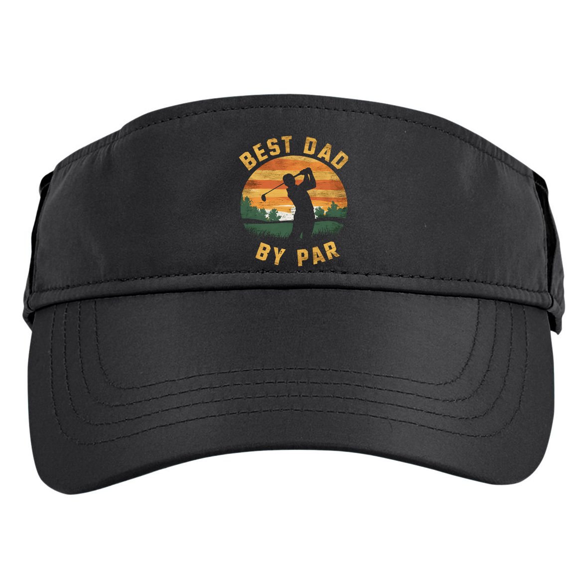 Best Dad By Par For Golf Dad Funny Dad Funny Father’S Day Dad Jokes Golfer Dad Adult Drive Performance Visor