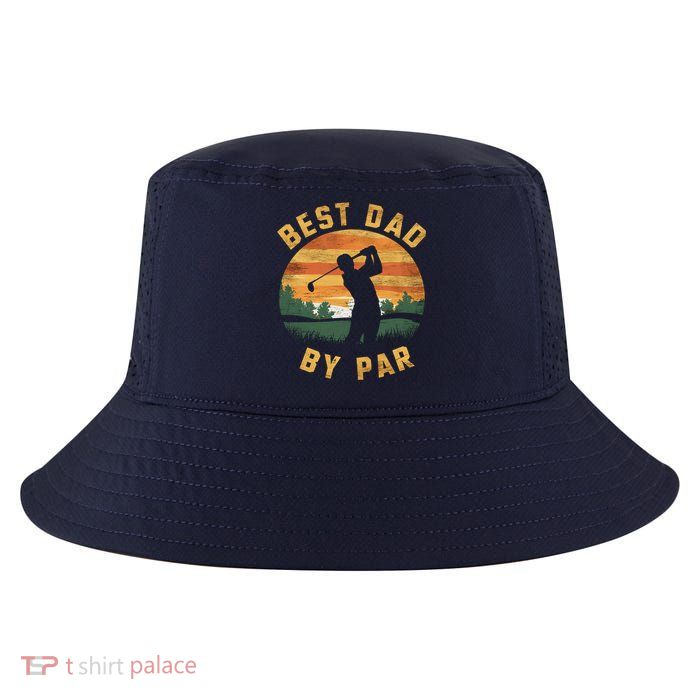 Best Dad By Par For Golf Dad Funny Dad Funny Father’S Day Dad Jokes Golfer Dad Cool Comfort Performance Bucket Hat