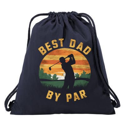 Best Dad By Par For Golf Dad Funny Dad Funny Father’S Day Dad Jokes Golfer Dad Drawstring Bag